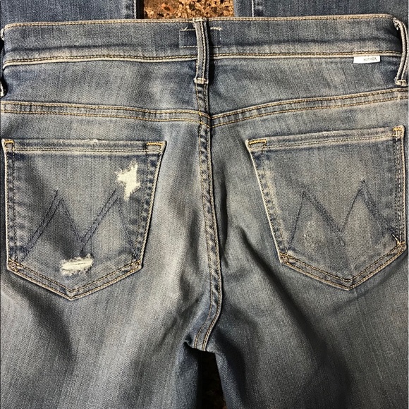 MOTHER the Weekender Ankle fray jeans in wild 28 - Picture 5 of 8